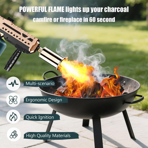 ARTFLAMM Flame Thrower Gun con encendido piezo para iluminación rápida