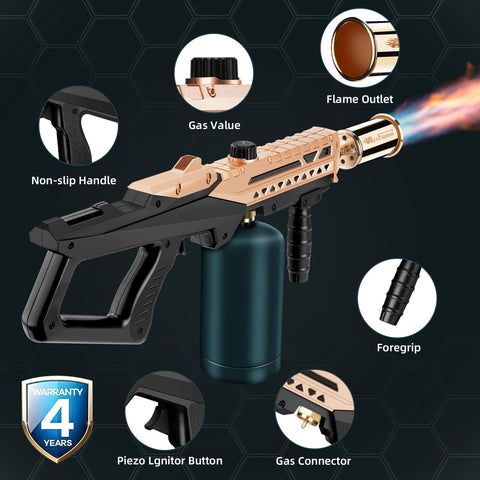 ARTFLAMM Flame Thrower Gun diseño ergonómico para uso cómodo al aire libre