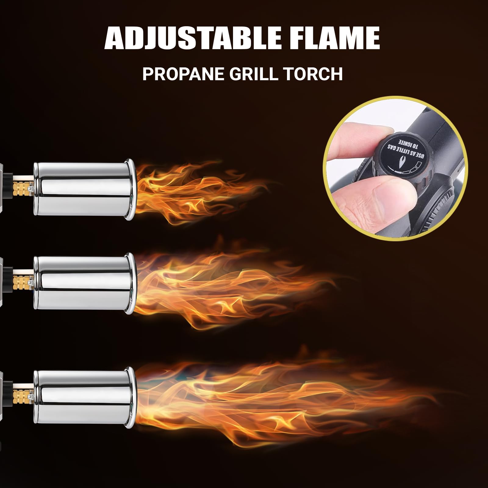 ARTFLAMM soplete propano para encender carbón y empezar la parrilla.