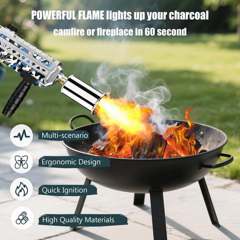 ARTFLAMM soplete propano con llama ajustable para control preciso.