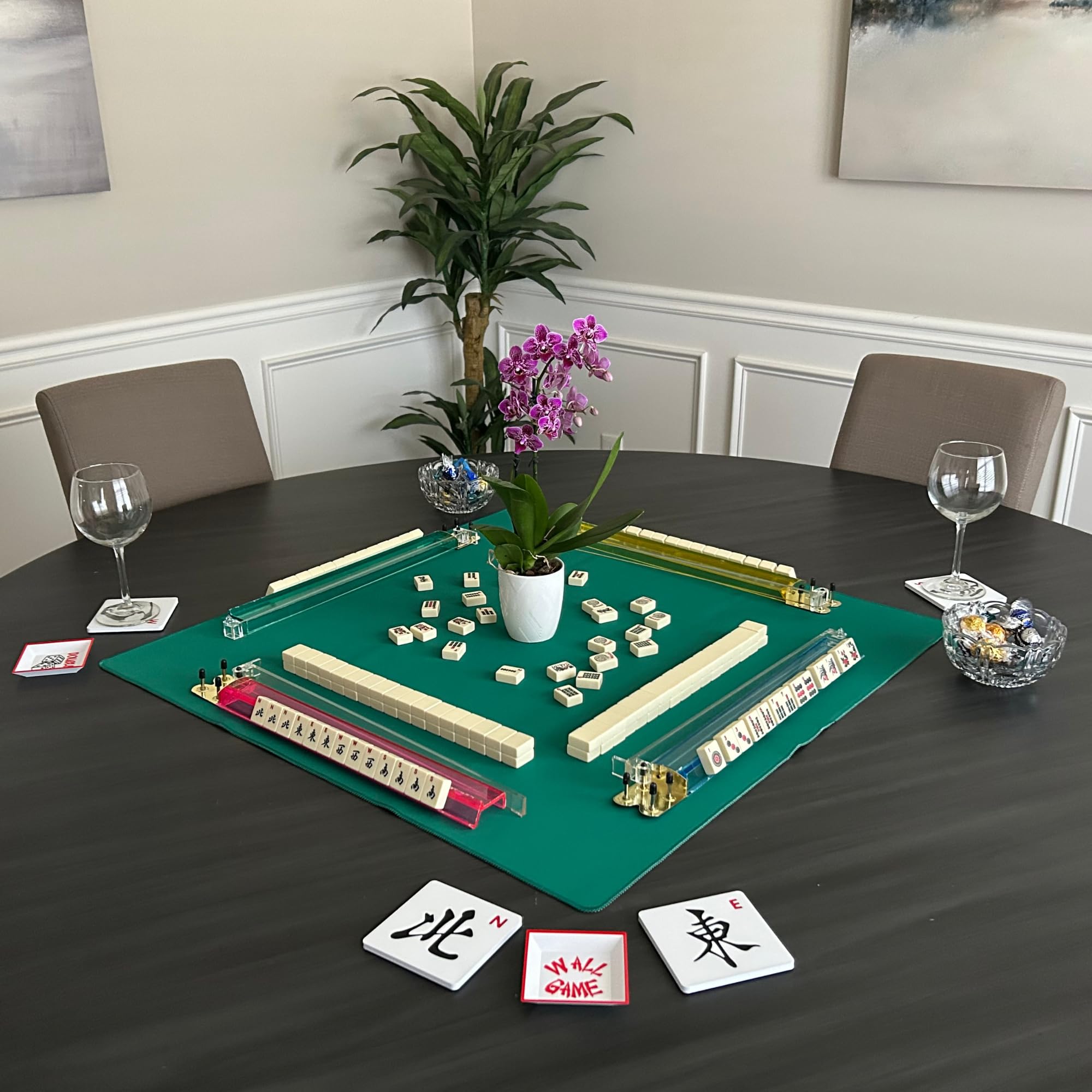 Artful 3D posavasos mahjong-diseño-impreso-3d-pla, duraderos y ligeros