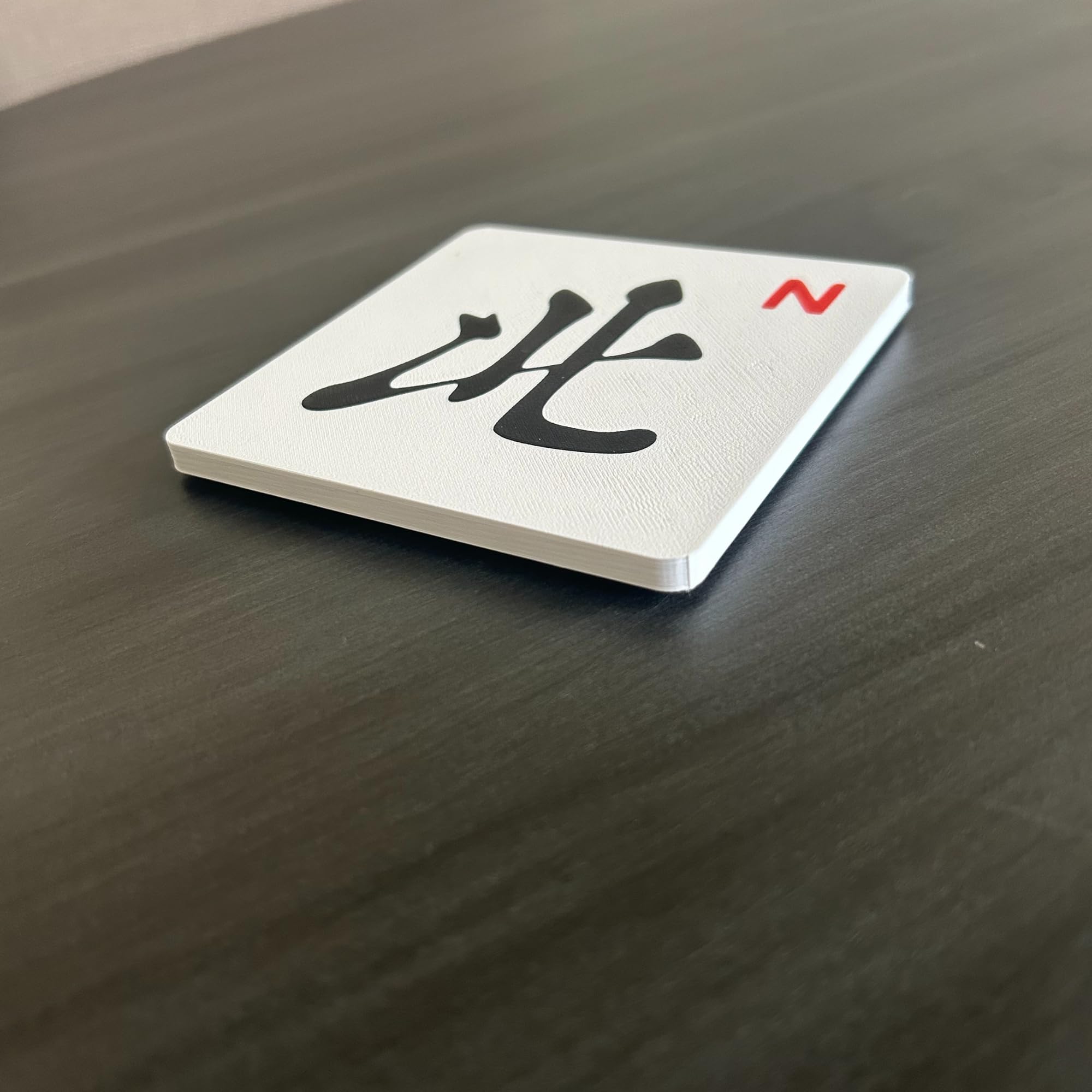 Artful 3D posavasos mahjong-resistente-a-la-humedad, uso diario