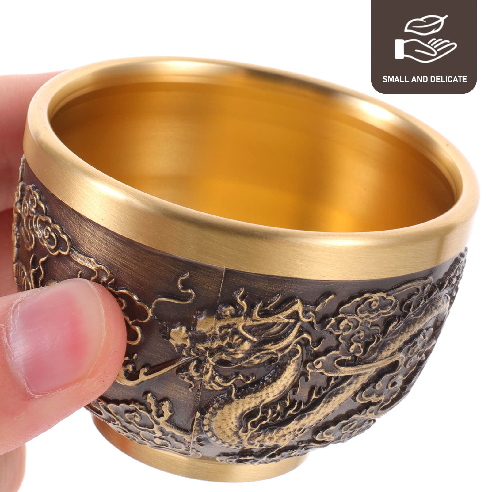 ARTIBETTER taza de cobre con base estable para servir con seguridad.