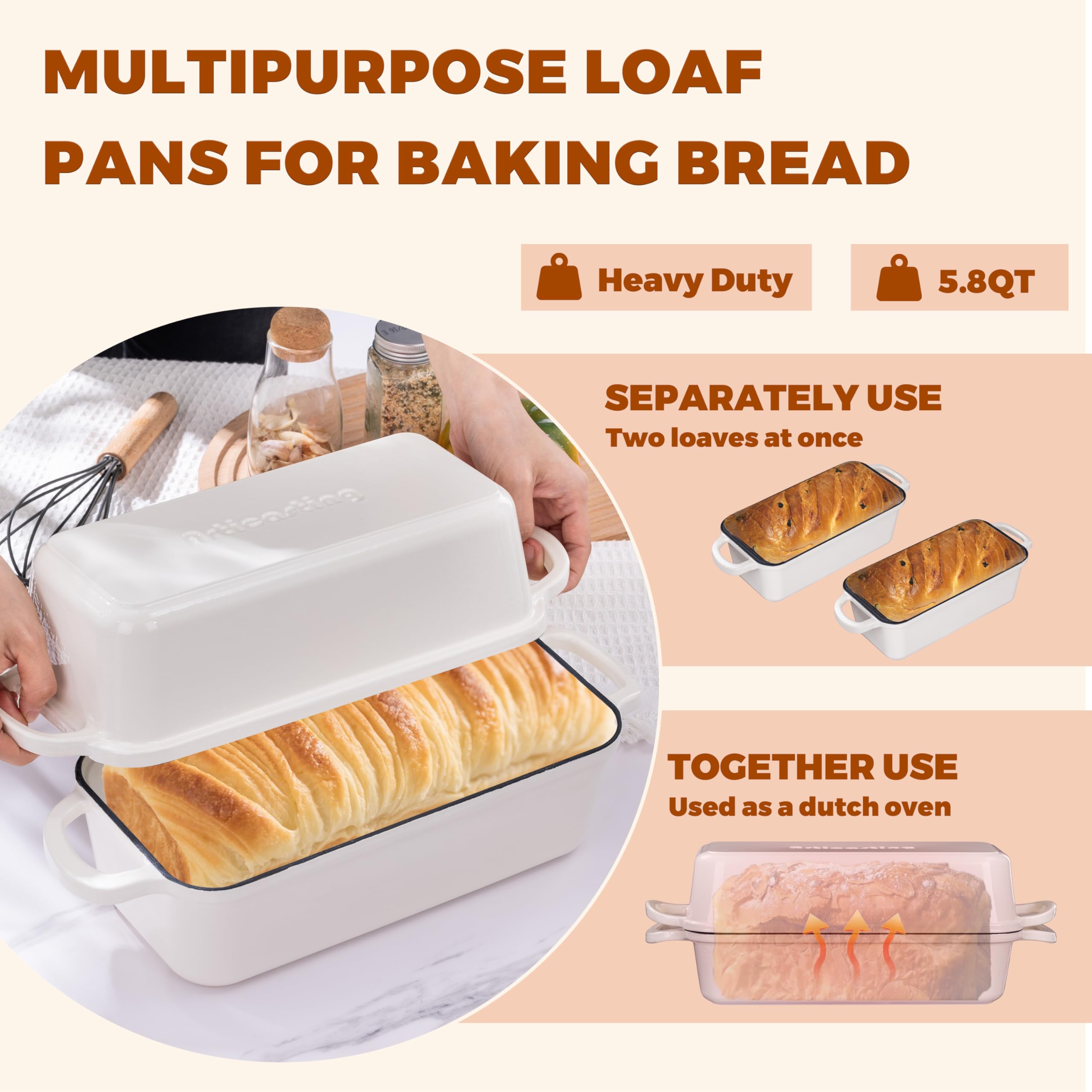 Articasting: diseño de horno de hierro para pan, calor estable garantizado.
