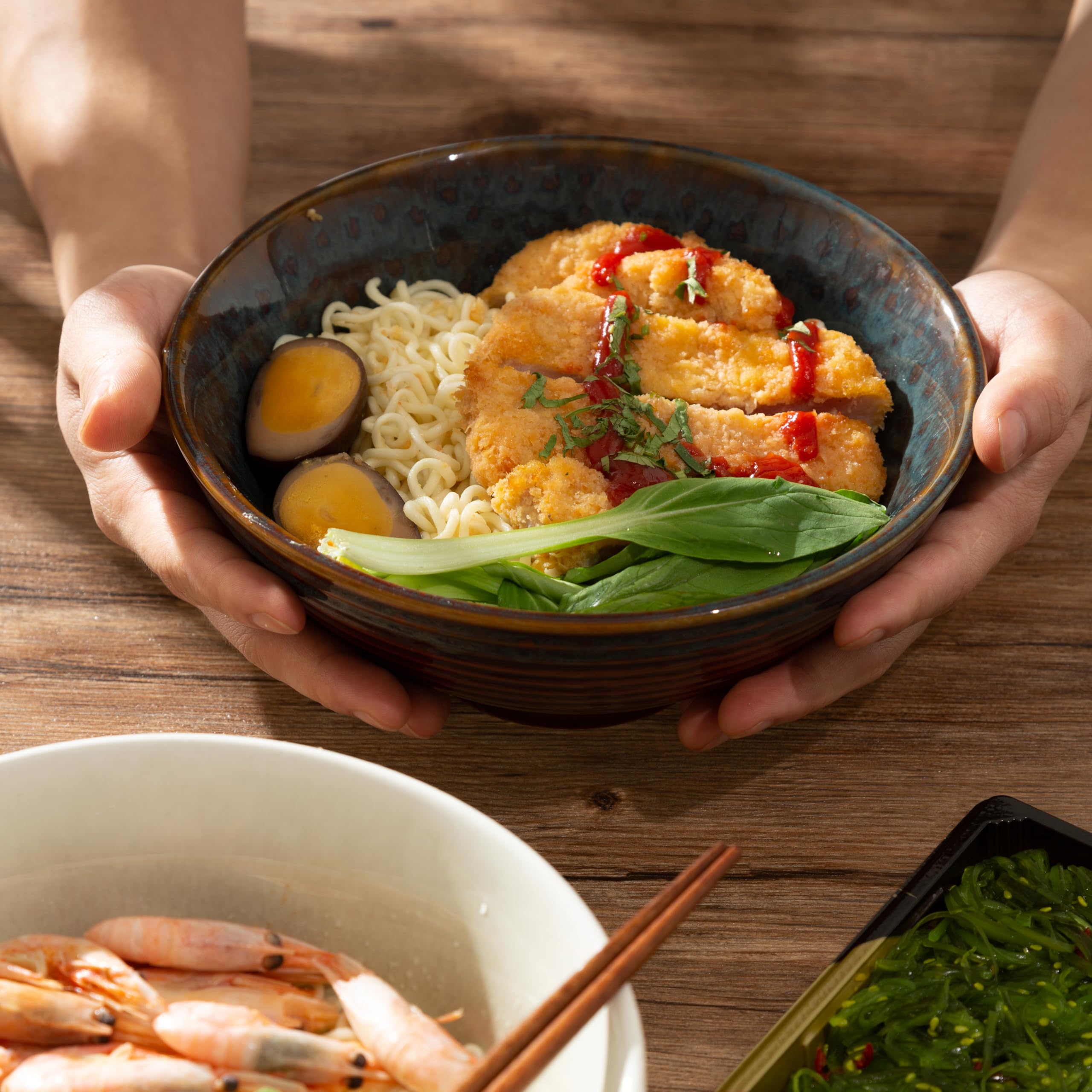 ArtifexCeram empaque regalo ramen verdigris, perfecto para inauguraciones o cumpleaños