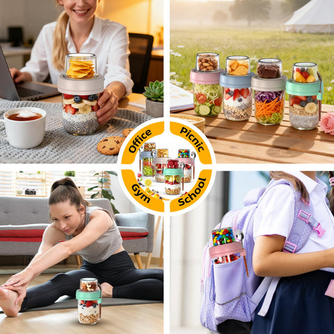 ARTIROUS conjunto de 4 tapas de colores para personalizar las porciones.
