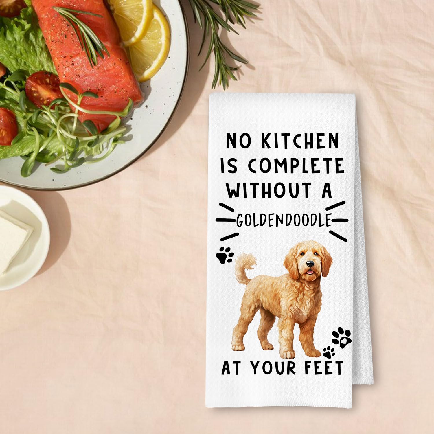 ArtisaEura Goldendoodle, toallas de cocina fáciles de cuidar, aptas para lavadora.