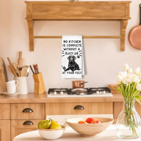 ArtisaEura toalla con Labrador negro, diseño divertido para amantes de perros.