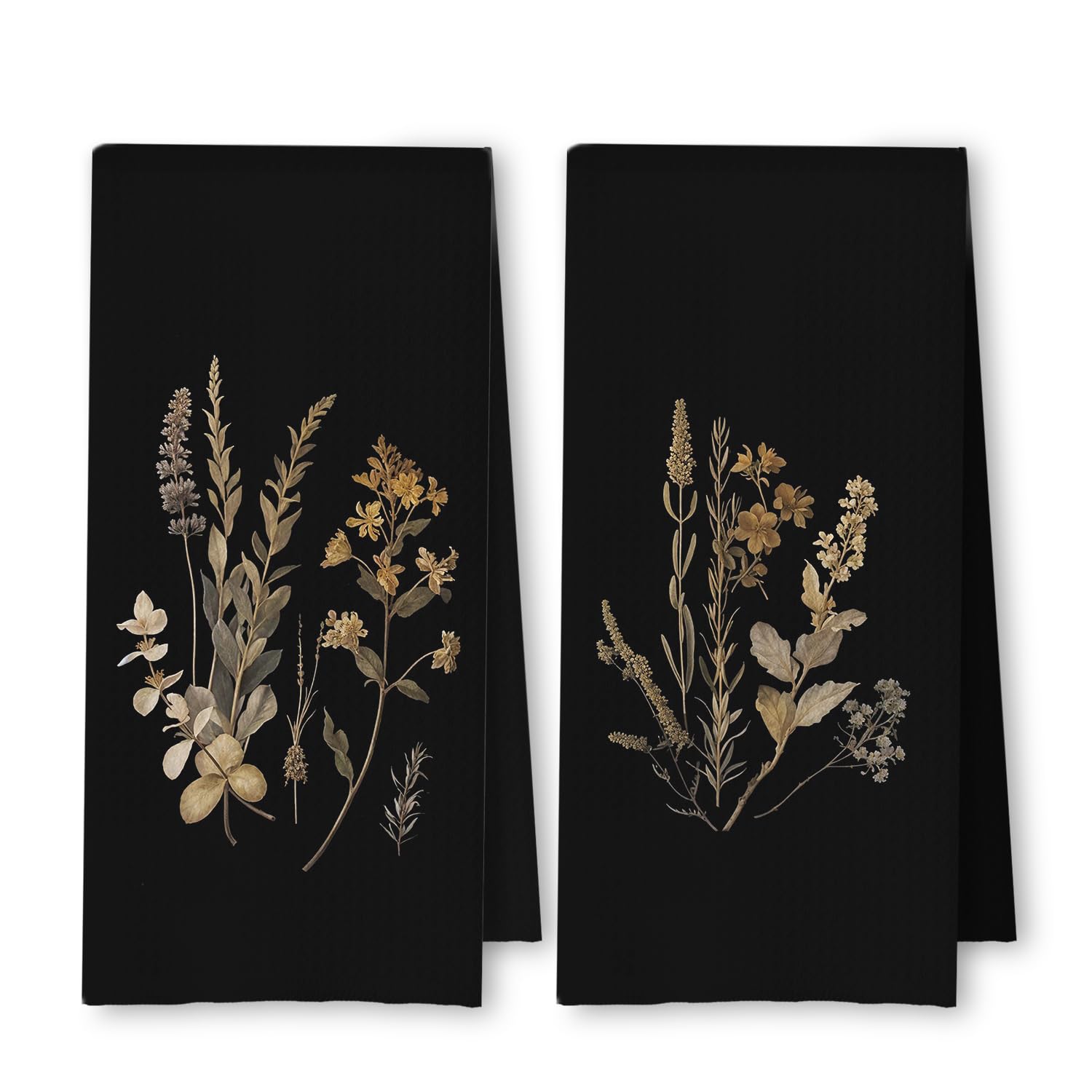 ArtisaEura toalla de cocina floral, textura panales, para secado rápido.