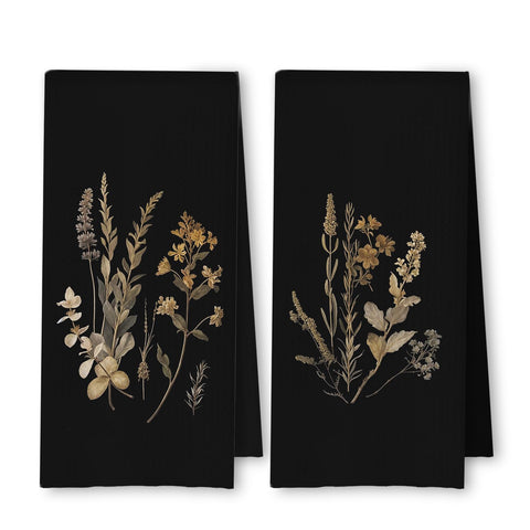 ArtisaEura toalla de cocina floral, textura panales, para secado rápido.