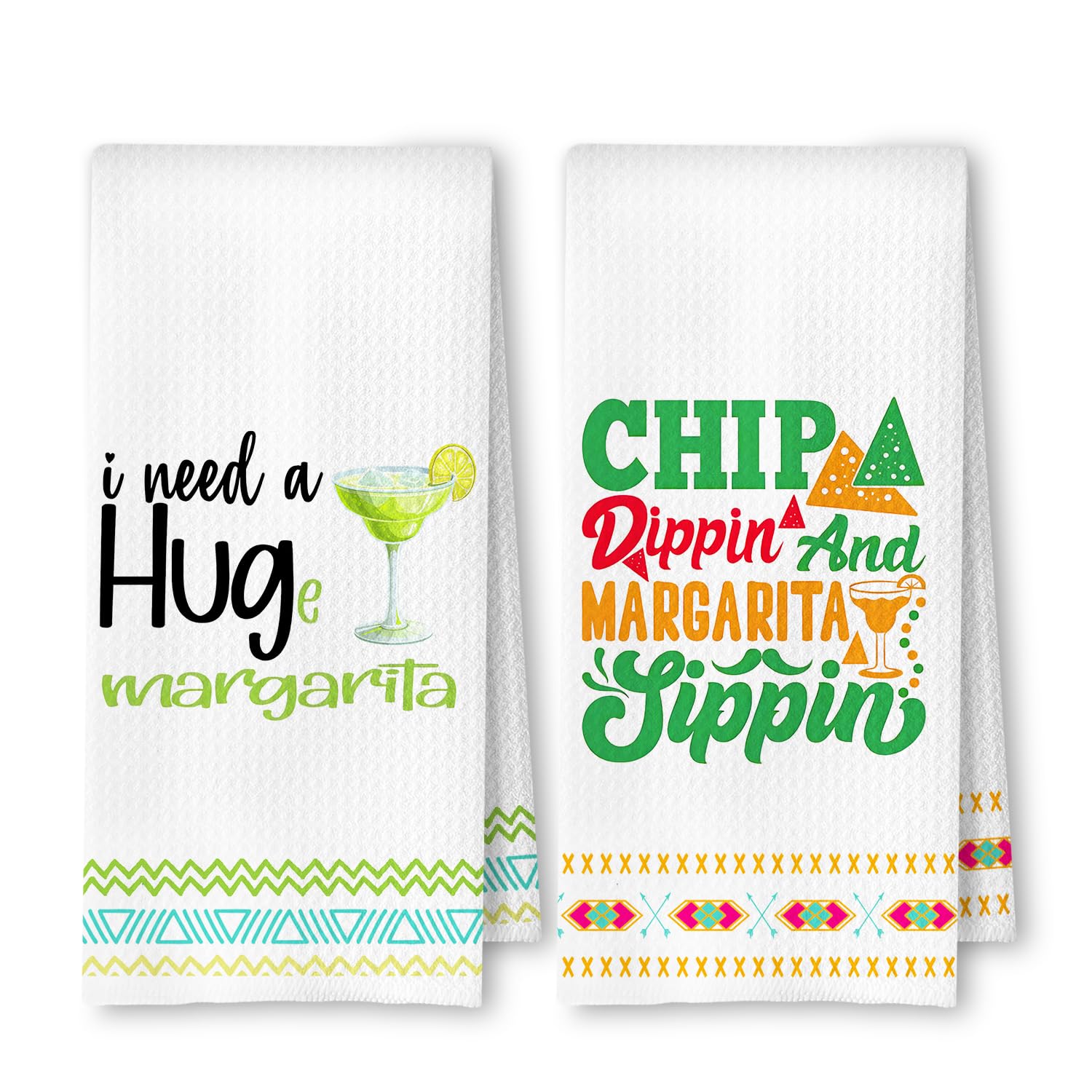 ArtisaEura margarita 2-pack toallas de cocina para decorar y secar