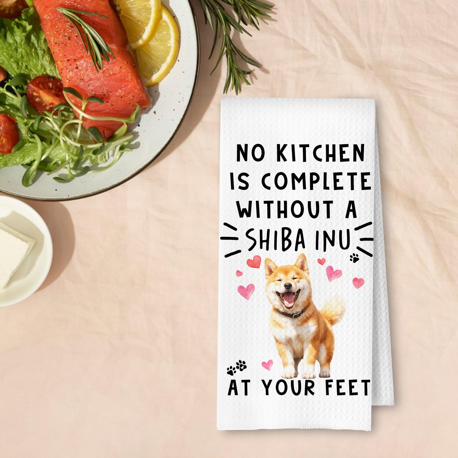 Toalla ArtisaEura Shiba Inu, regalo ecológico perfecto para el hogar.