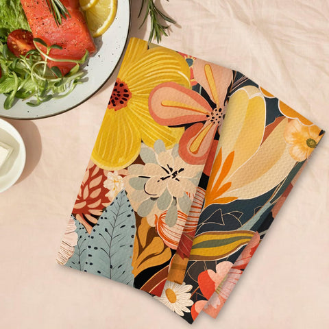 Toallas ArtisaEura para baño decorativas con diseño floral