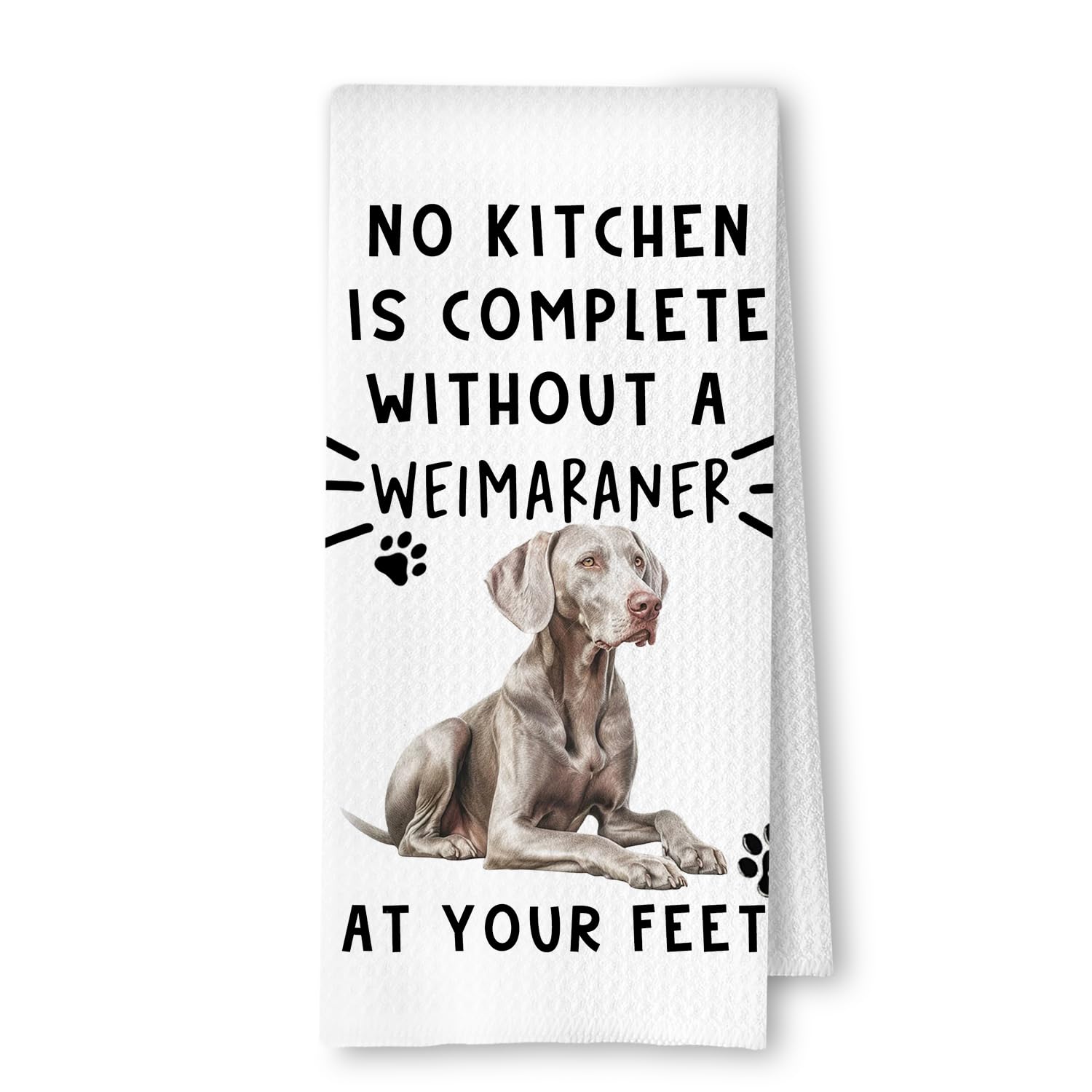 Toalla de cocina ArtisaEura con diseño Weimaraner para secado rápido