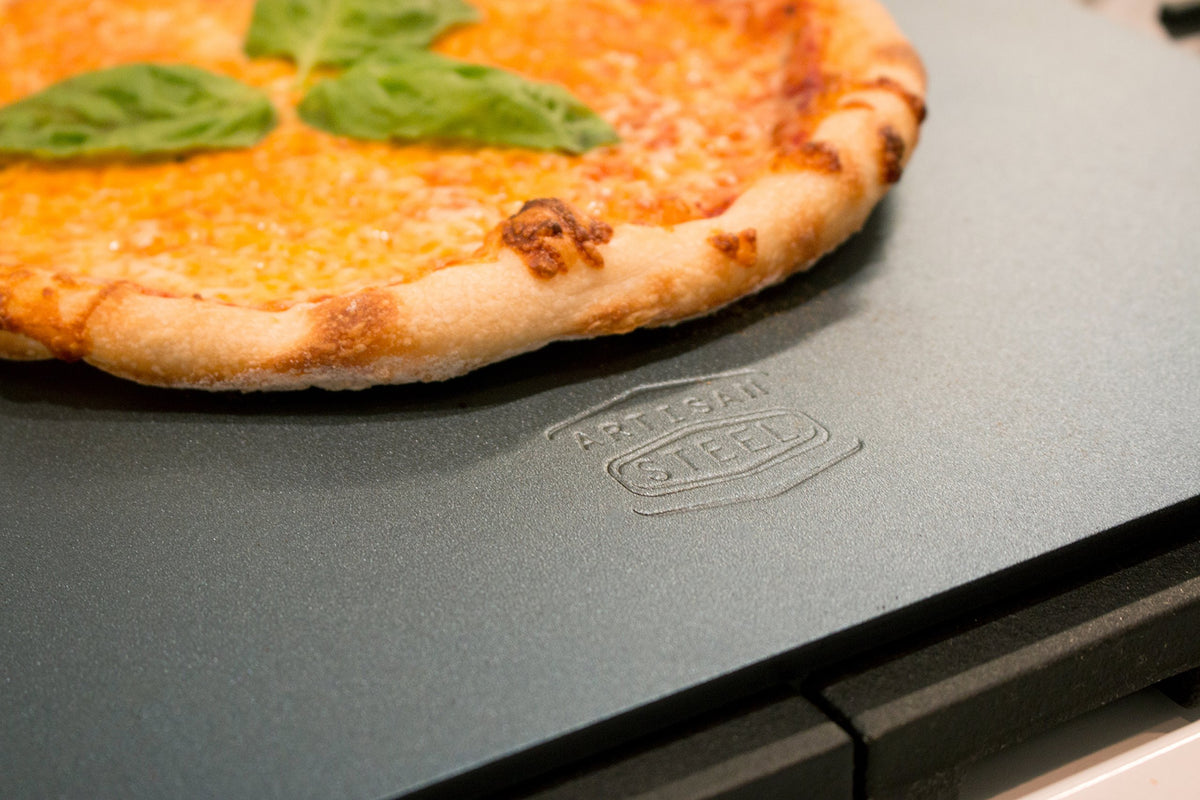 Artisan Steel — superficie para pizza 16x14, corteza crujiente en casa.