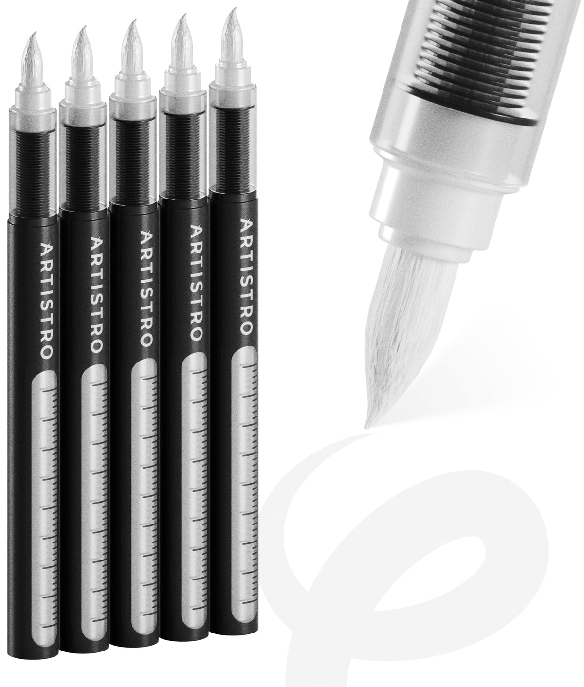 ARTISTRO 5 rotuladores blancos para vidrio ofrecen cobertura opaca y duradera.