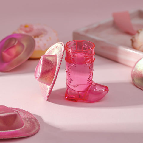 Artlunar estilo vaquero mini, vasos rosas para fiestas temáticas.