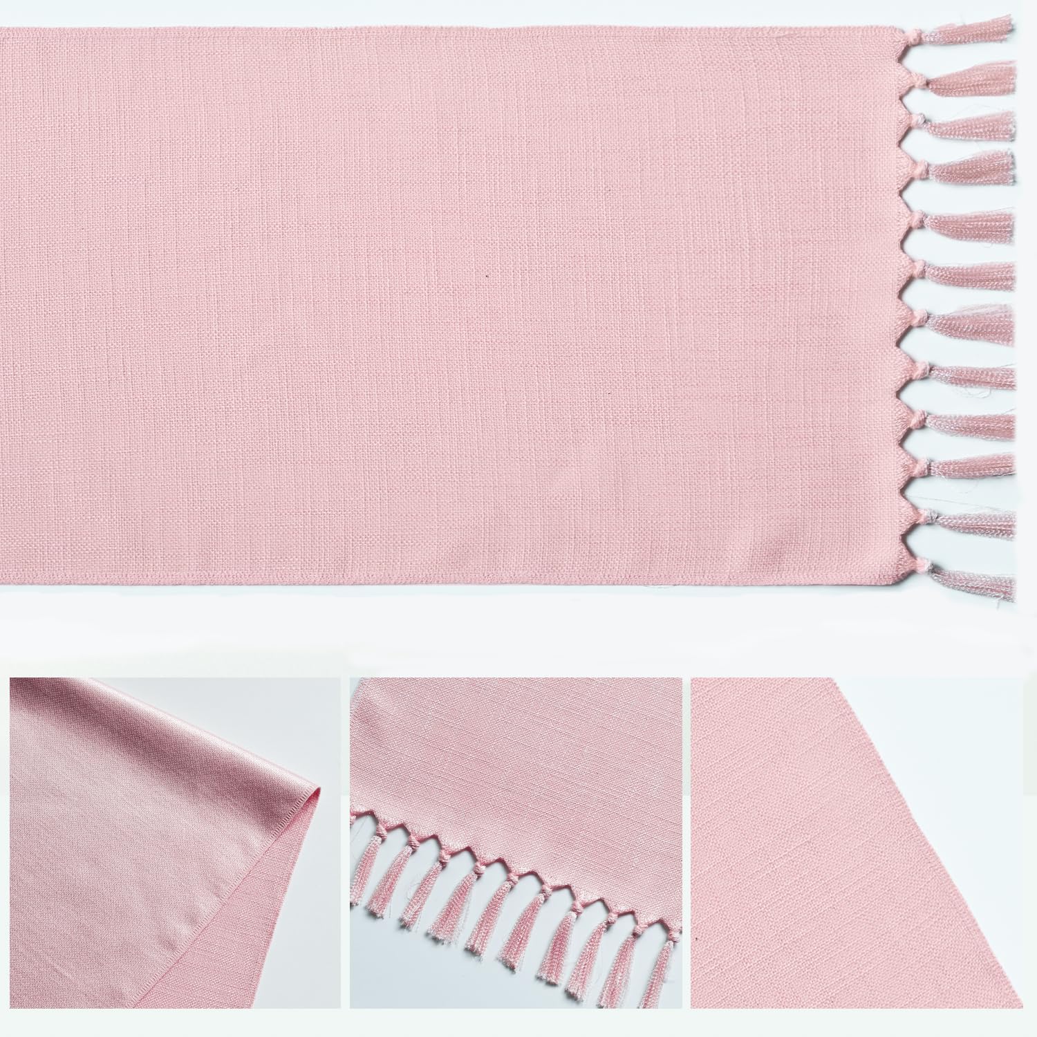 Artoid Mode acabado rosado borlas: detalle decorativo para la mesa.