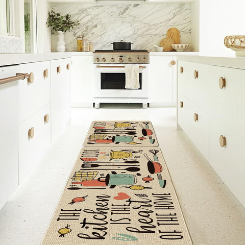 Alfombra Artoid Mode para cocina, fácil de limpiar, limpieza rápida