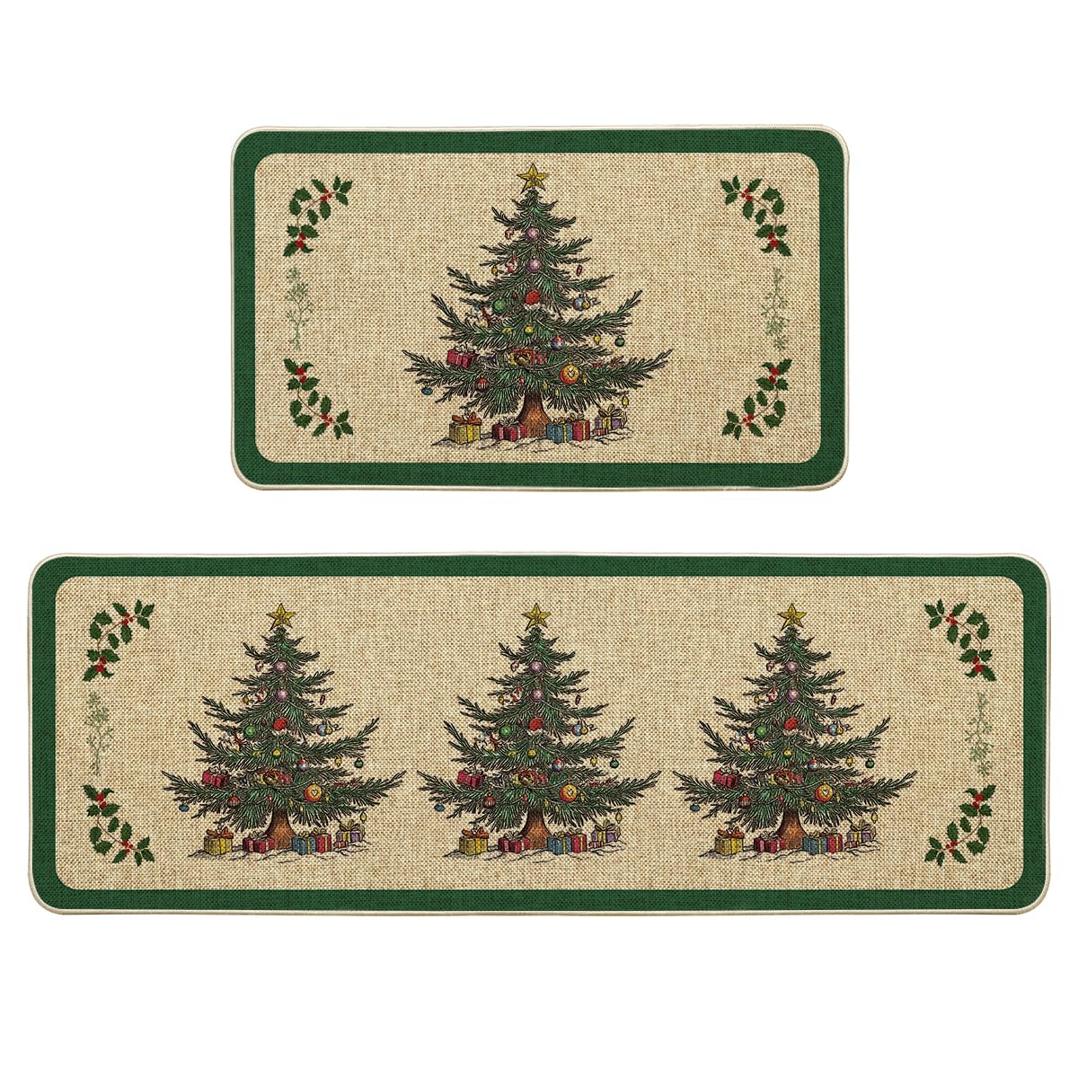 Alfombra Artoid Mode para cocina, Navidad, 17x29, protege el suelo.