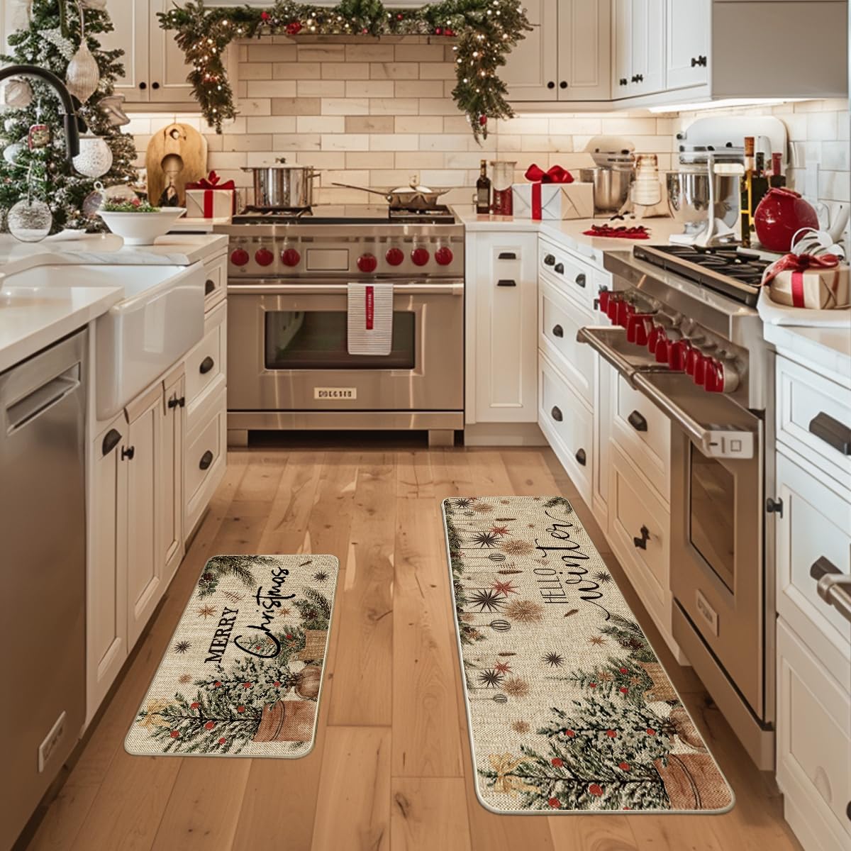 Artoid Mode alfombra cocina navidad 17x47 para protección de suelos