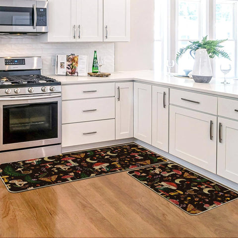 Alfombra Artoid Mode para comedor-cocina, conjunto de tres piezas decorativas.