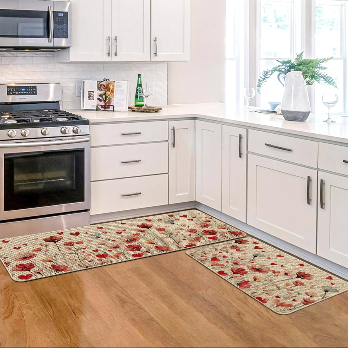Artoid Mode Alfombrilla cocina resistente a manchas y fácil de limpiar.