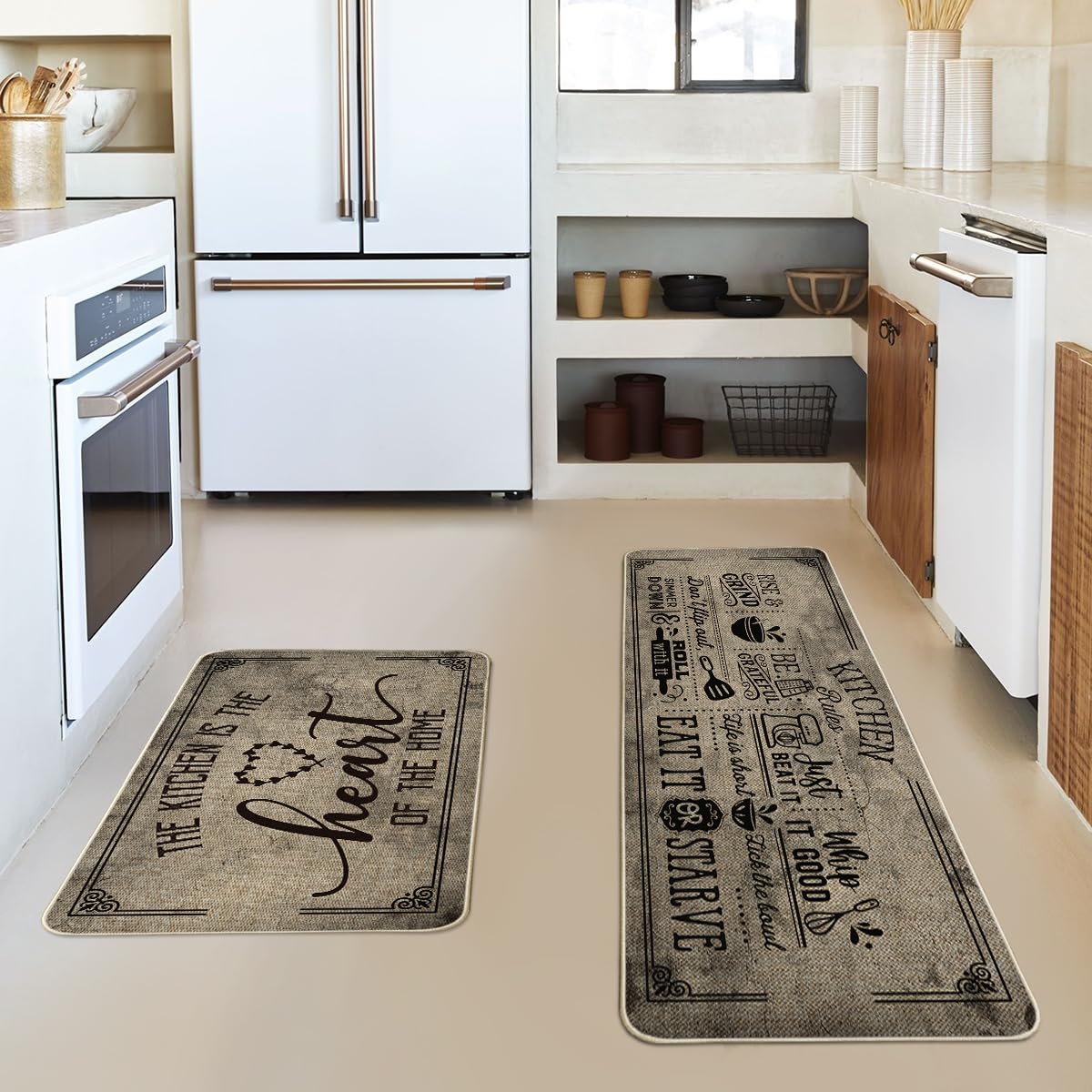 Alfombrilla Artoid Mode para cocinas con citas, versión larga para zonas amplias.