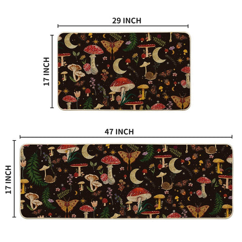Alfombrilla Artoid Mode con diseños únicos hongo mariposa, diseño decorativo para hogar.