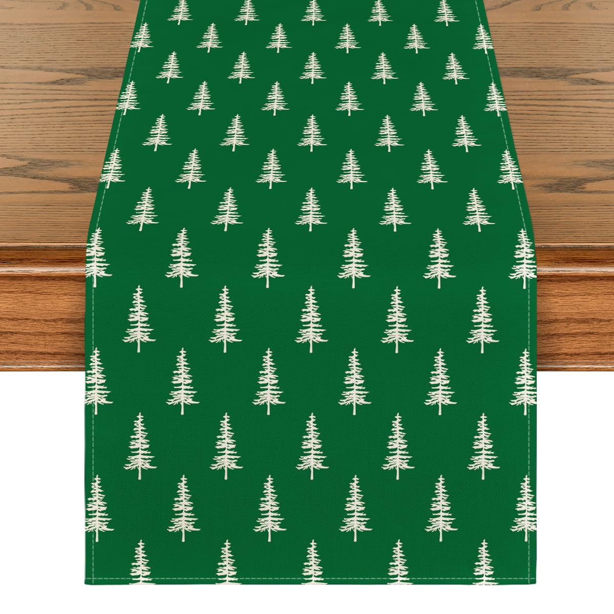 Artoid Mode cinta de mesa navidad verde arbol: decora con estilo festivo.
