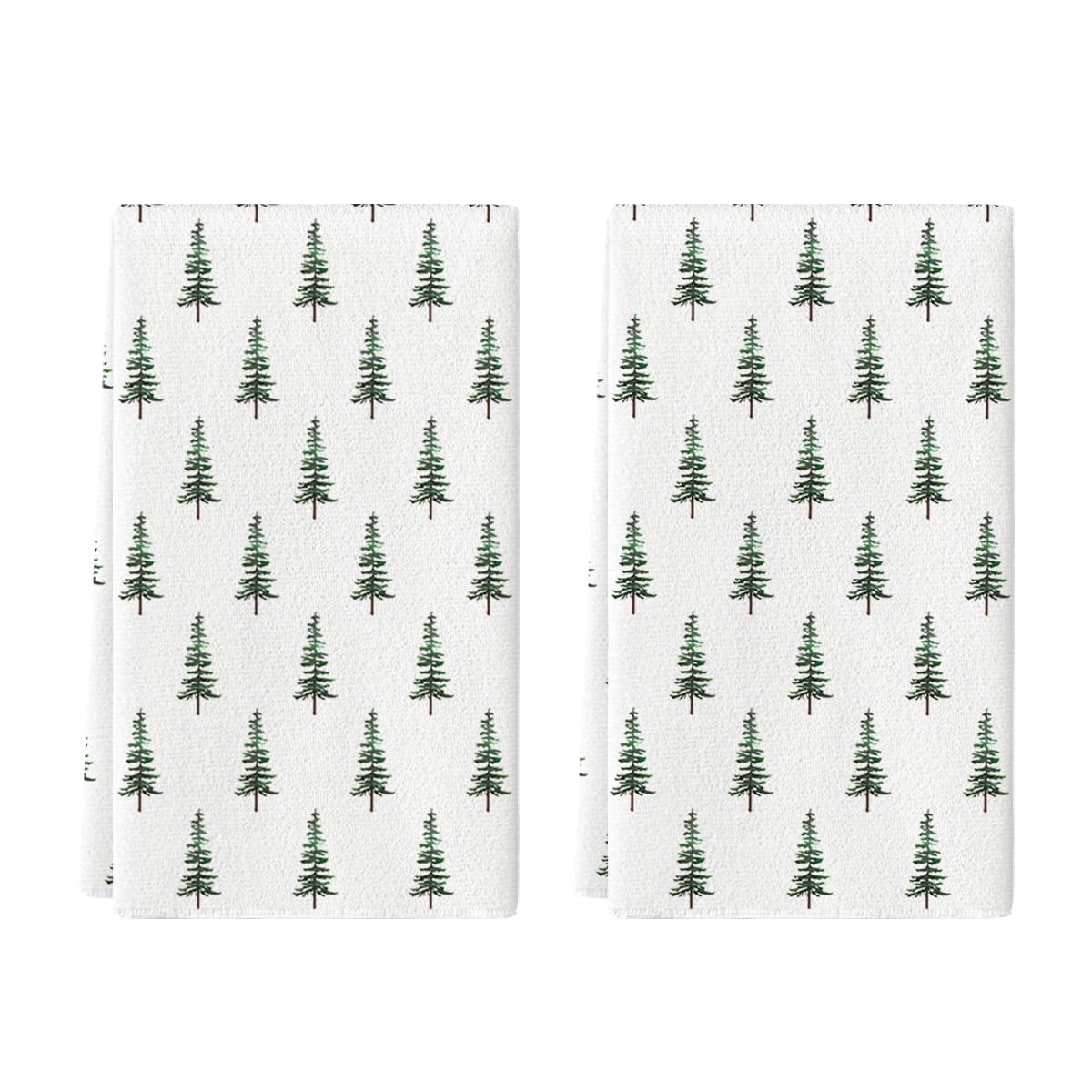 Toallas Artoid Mode con árbol navideño verde para secar platos.
