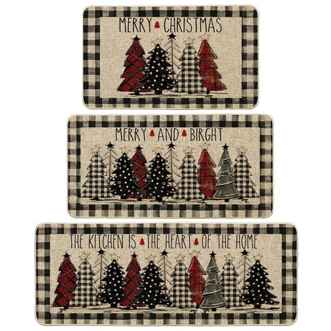 Alfombra Artoid Mode Buffalo Plaid para cocina 17x29 protege suelos y añade calidez.