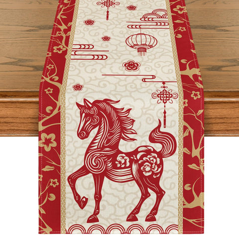 Artoid Mode: caballo zodiaco chino, centro de mesa festivo.