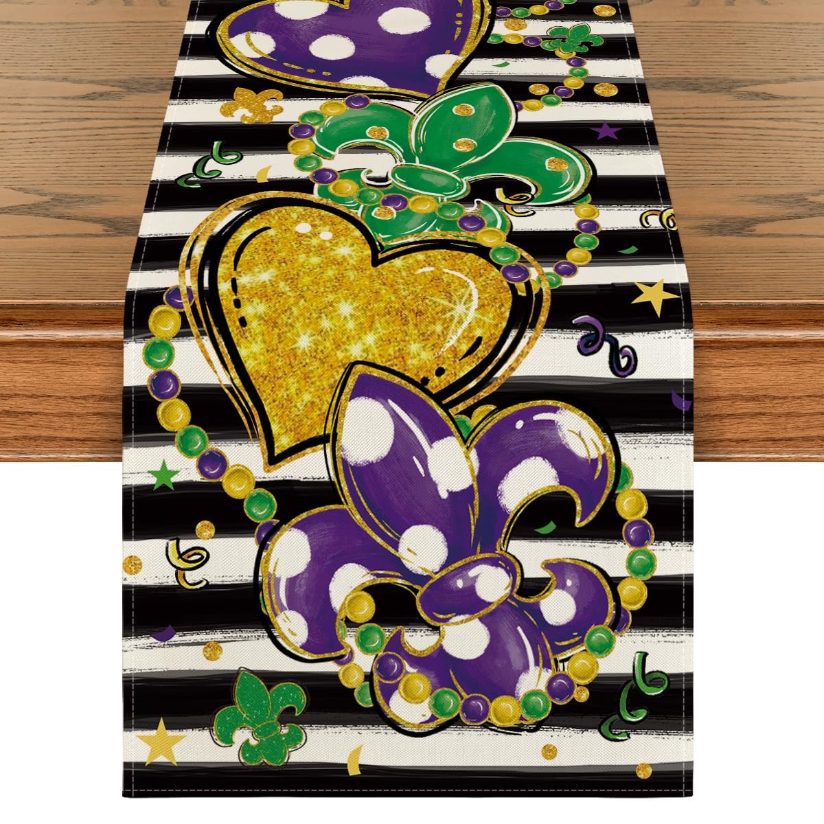 Artoid Mode camino de mesa con rayas iris, ideal para proteger la mesa.