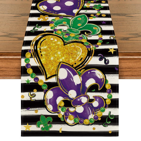 Artoid Mode camino de mesa con rayas iris, ideal para proteger la mesa.