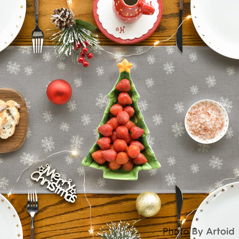 Artoid Mode camino de mesa tamaño 13x108 pulgadas para 8-10 comensales