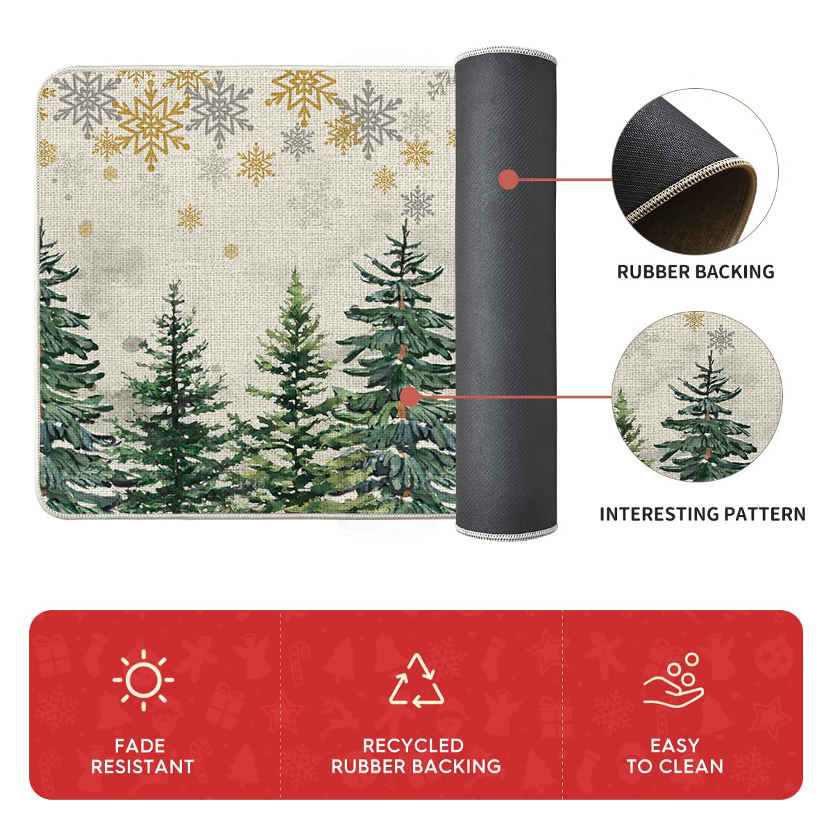 Artoid Mode: conjunto de dos tapetes para cocinas con estilo navideño.