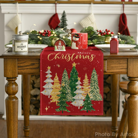 Artoid Mode: corredor de mesa con diseno vibrante para celebrar Navidad con estilo.