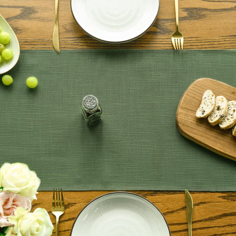 Artoid Mode corredor de mesa de lino mezcla, tacto suave y duradero.