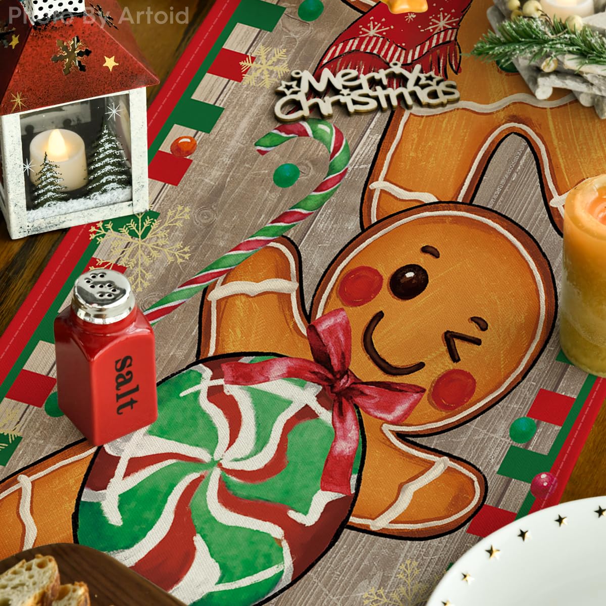 Artoid Mode Corredor de mesa con diseño colorido para fiestas