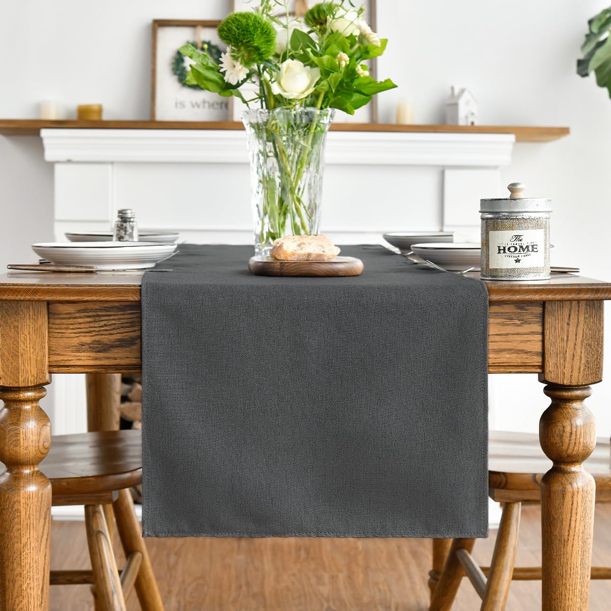 Diseño único de Artoid Mode cubre mantel gris 13x72