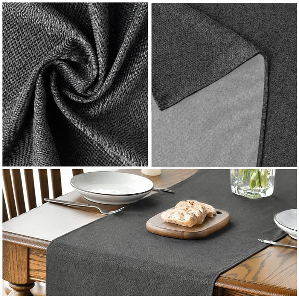 Protección de superficie de la mesa con Artoid Mode cubre mantel gris 13x72