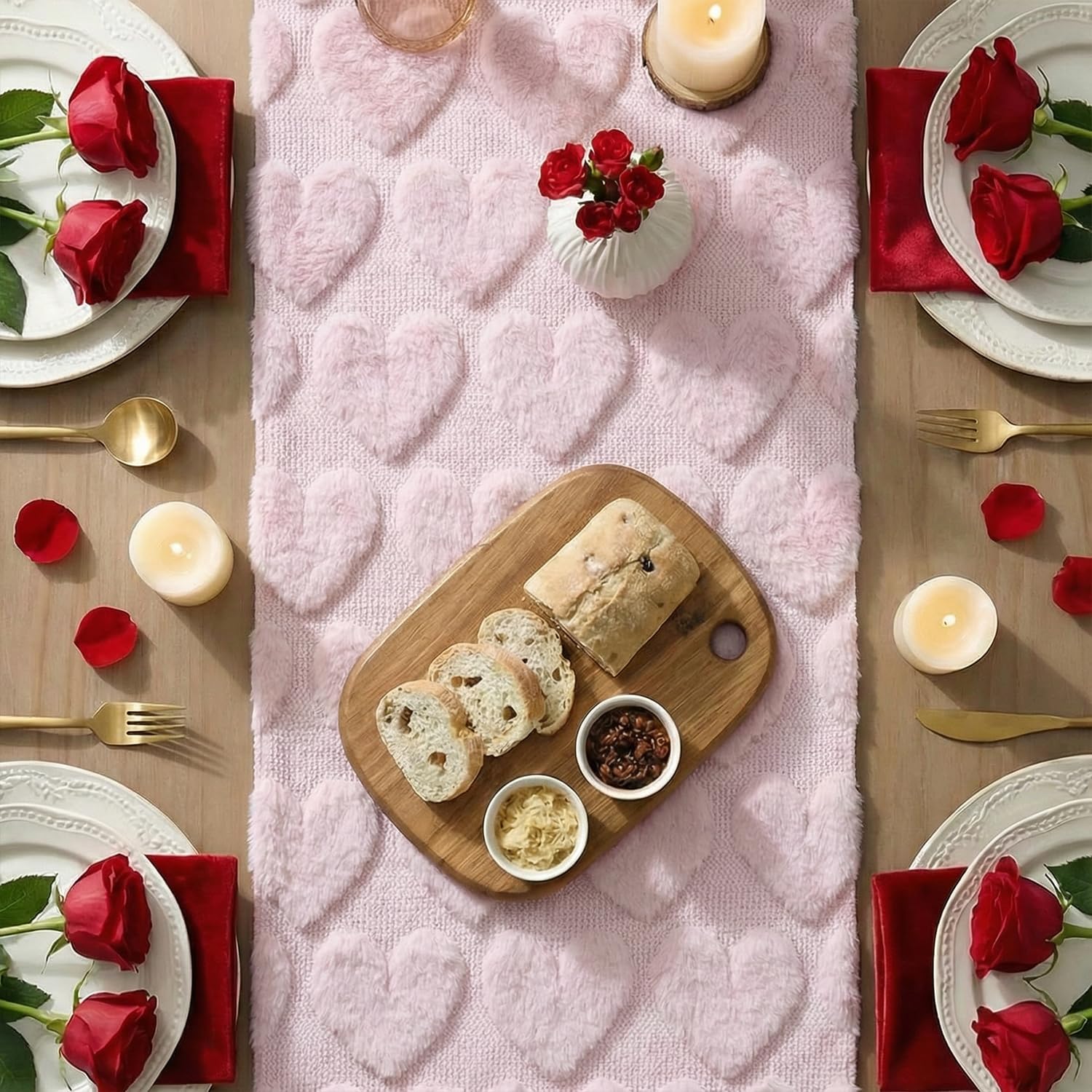 Artoid Mode diseño-jaquard-rosa detalle, realza la mesa