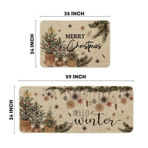 Artoid Mode diseño navideño, alfombra de cocina detalle decorativo para temporada