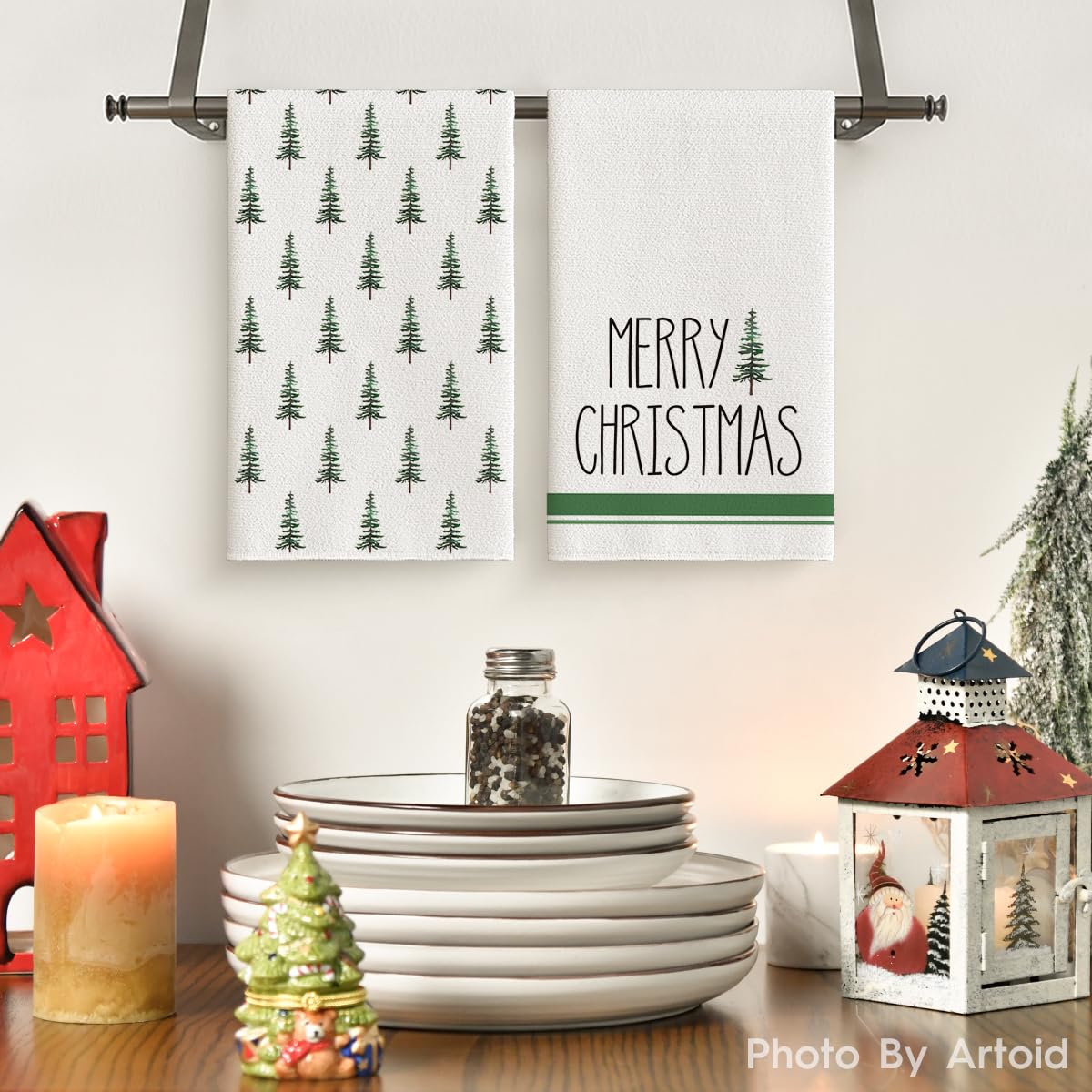 Artoid Mode, diseño navideño lindo en toallas, ideal para decoración y uso diario