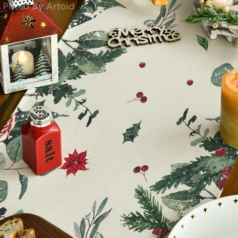 Artoid Mode estampado navideño alegre para realzar la mesa
