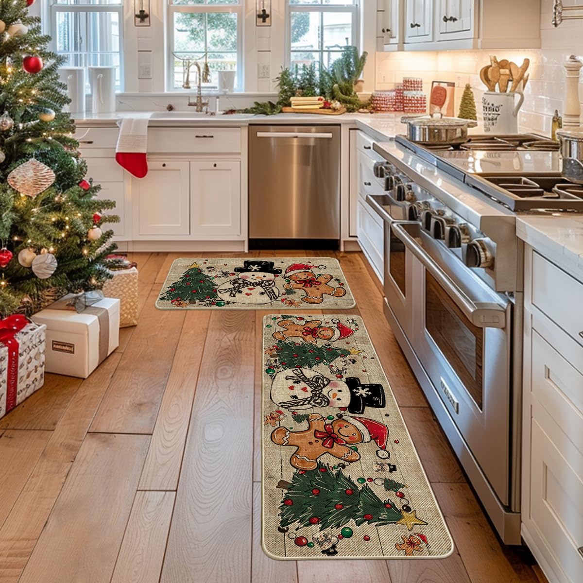 Alfombra de diseño unico para inviernos acogedores en la cocina.
