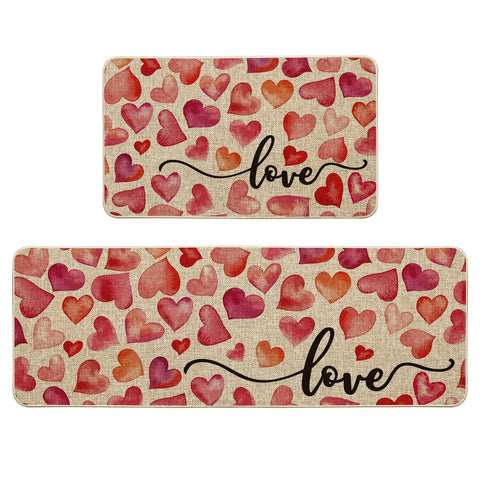 Estera Artoid Mode con corazon amor para cocina, protege suelos.