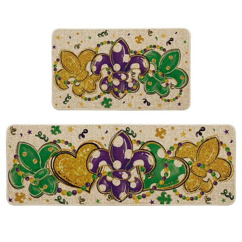 Artoid Mode Iris Perlas Love Mardi Gras 17x29: diseño único y color intenso para la cocina