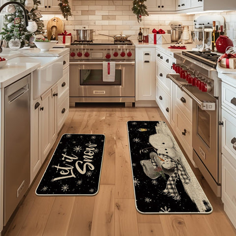 Detalle de copos navideños, ideal para entrada o cocina festiva.